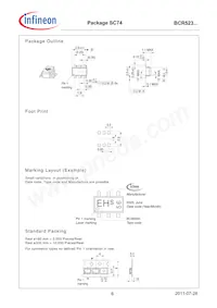 BCR523UE6327HTSA1數據表 頁面 6