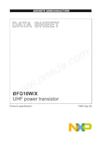 BFG10W/X Datenblatt Cover