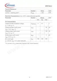 BFR 740L3 E6327 Datasheet Pagina 2