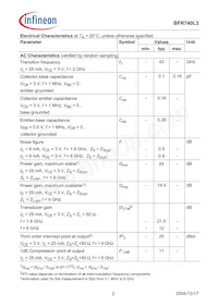 BFR 740L3 E6327 Datasheet Pagina 3