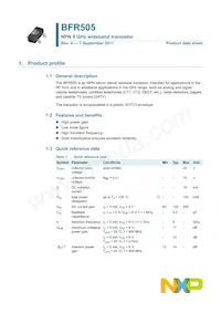 BFR505數據表 封面