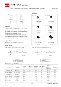 DTA115EMT2L Datenblatt Cover