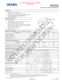 DZT658-13 Datasheet Copertura