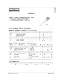 KSC1393YTA Datenblatt Cover