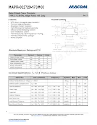 MAPR-002729-170M00 Datasheet Copertura