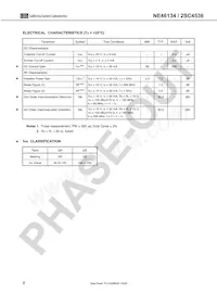 NE46134-T1-QS-AZ Datasheet Pagina 2