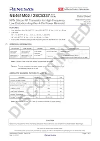 NE461M02-T1-QS-AZ Datenblatt Cover