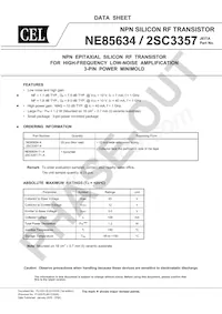 NE85634-T1-RF-A Datenblatt Cover