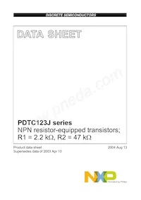PDTC123JS Datenblatt Cover