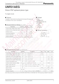 UNR31AEG0L Datasheet Copertura