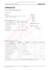 UNR92A3G0L數據表 封面