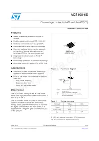 ACS108-6SUF-TR Datasheet Copertura
