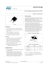 ACST310-8B Datasheet Copertura