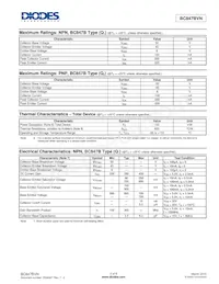 BC847BVN-7 Datasheet Page 2