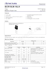 BCR10LM-16LH-1#B00 Datenblatt Cover