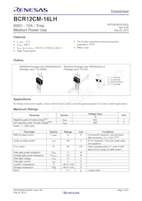 BCR12CM-16LH#BH0數據表 封面