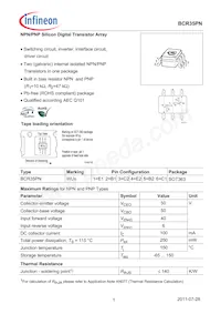 BCR35PNE6433HTMA1 Datasheet Copertura