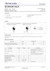 BCR4CM-16LH-1#BH0 Datasheet Copertura