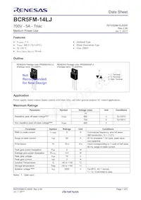 BCR5FM-14LJ#BH0 Datasheet Copertura