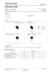 CR12CS-16B-T1#BH0 Datasheet Copertura