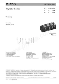 MCC200-18IO1 Datasheet Copertura