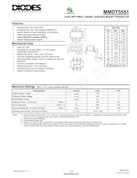MMDT5551-7 Datasheet Cover