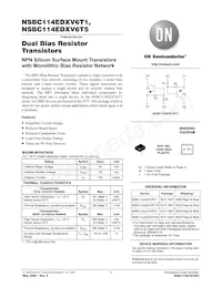 NSBC124EDXV6T1 Datenblatt Cover