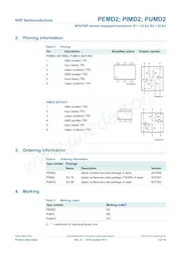 PUMD2/DG/B3 Datasheet Pagina 3