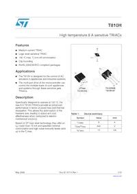 T810H-6G-TR Datasheet Copertura