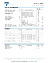 VS-25TTS16SPBF Datasheet Pagina 2