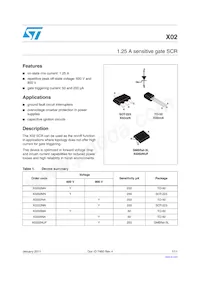 X0202DA 5BL2 Datasheet Cover
