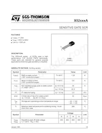 X0203MA 5BL2 Datasheet Cover