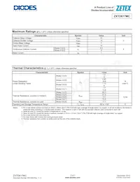 ZXTD617MCTA Datasheet Page 2
