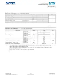 ZXTD617MCTA數據表 頁面 2