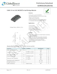 GCMS010A120S7B1 Datenblatt Cover