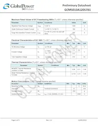 GCMS010A120S7B1 Datasheet Pagina 3