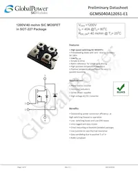 GCMS040A120S1-E1 Datasheet Cover