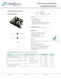 GHXS050A170S-D3 Datasheet Copertura