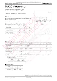 MA2C8400BF數據表 封面