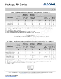 MA4P505-1072T Datasheet Page 2