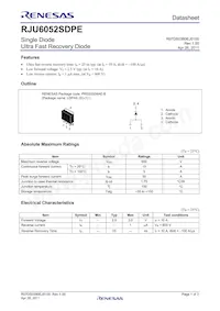 RJU6052SDPE-00#J3 Datenblatt Cover