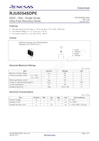 RJU6054SDPE-00#J3 Datenblatt Cover