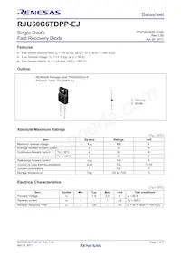 RJU60C6TDPP-EJ#T2 Datasheet Copertura