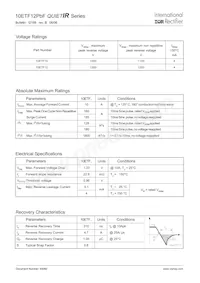 10ETF12 Datasheet Pagina 2