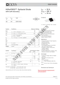 DSEP29-03A Datasheet Copertura