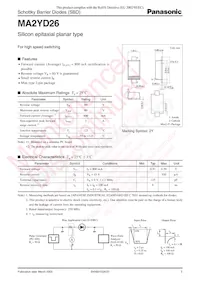 MA2YD2600L Datasheet Cover