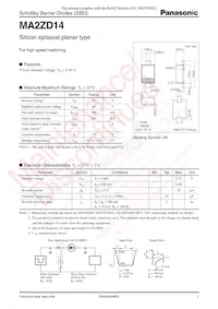 MA2ZD1400L Datasheet Copertura