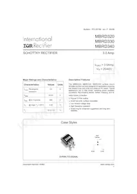 MBRD340TRR數據表 封面