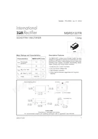 MBRS130TR Datenblatt Cover