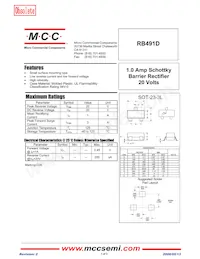 RB491D-TP Datasheet Copertura